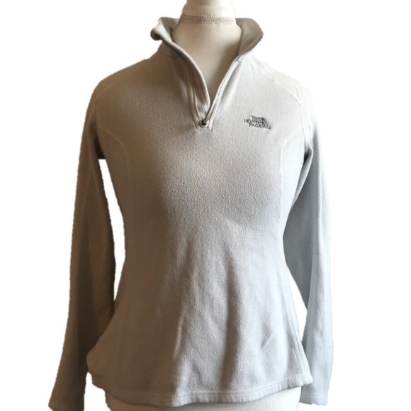 The North Face Tops - The North Face grey 1/4 zip pullover size small